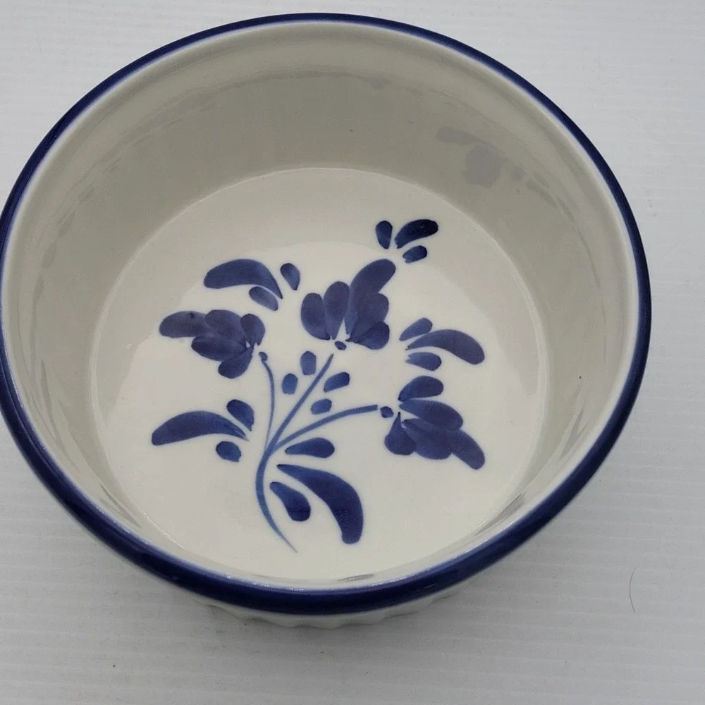 Viana Do Castelo Portugal Baking Casserole‎ Dish Bowl Hand Painted 7 1/2